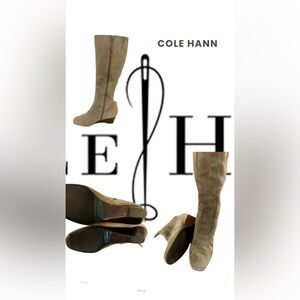 Cole Haan Tan Over the Knee Boots